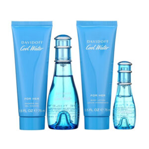 Davidoff Cool Water for Her Edt Gift Set 4PCS